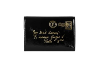 Yves Saint Laurent - US - Y-Mail Patent Coin Purse in Black - Accessories :  yves yves saint laurent accessories patent