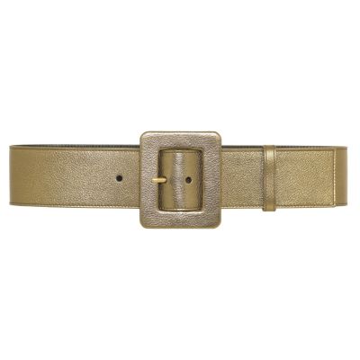 Classic Metallic Leather Belt in Multiple Colors