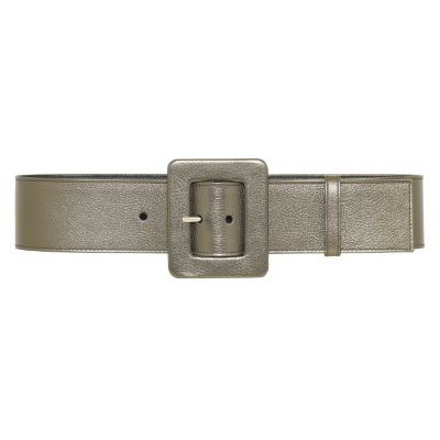 Classic Metallic Leather Belt in Multiple Colors