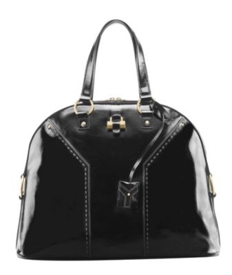 Oversized Black Patent Muse
