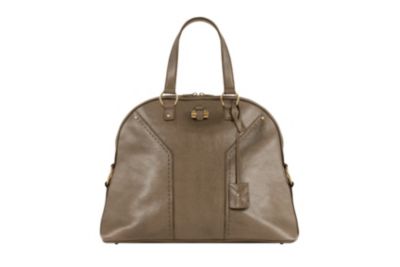 Oversized Muse Bag in Berry or Taupe Leather