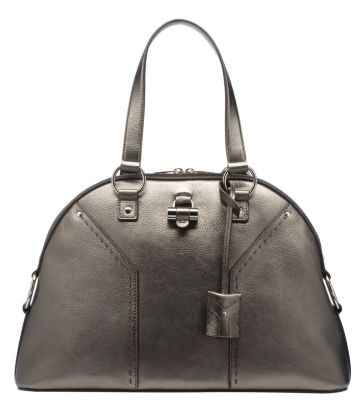 Large Metallic Leather Muse in Silver or Gold