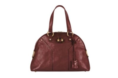 Large Muse Bag in Grey, Natural or Cognac Leather