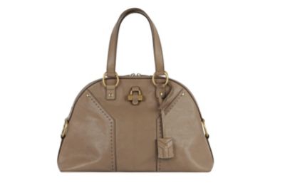 Large Muse Bag in Grey, Natural or Cognac Leather