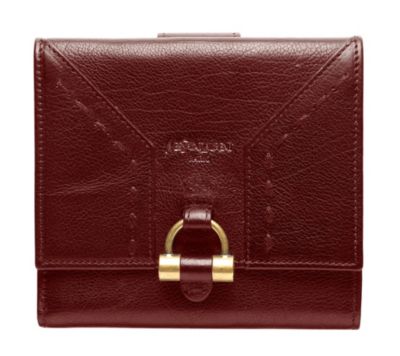 Muse French Flap Wallet in Cognac Leather