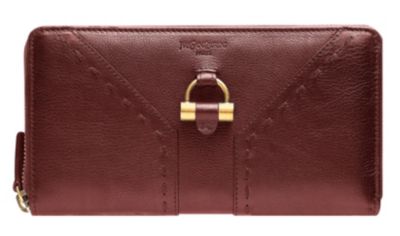 Muse Leather Zip Wallet in Multiple Colors