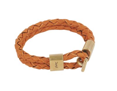 Leather double braided bracelet in various colors