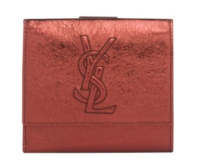 YSL Metallic Leather Small Wallet in Multiple Colors