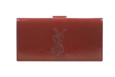 Belle De Jour Flap Wallet in Opium Patent Leather