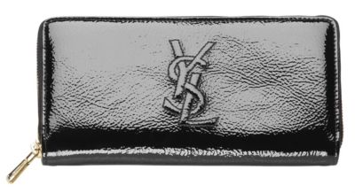 YSL Patent Zip Wallet in Multiple Colors