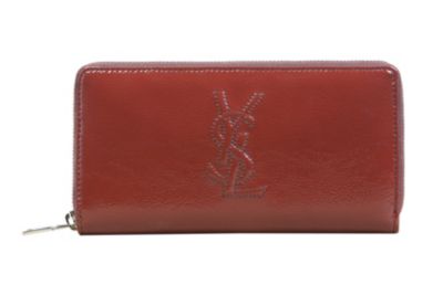 Belle De Jour Zip Wallet in Opium Patent Leather