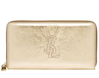 Belle De Jour Zip Wallet in Metallic Colors