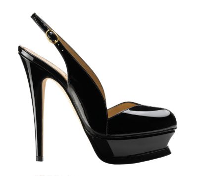 Classic High Heel Slingback in Patent