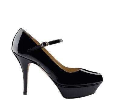 Classic Low Heel Pump in Patent