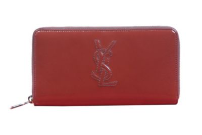 Belle De Jour Large Zip Wallet in Opium Patent Leather