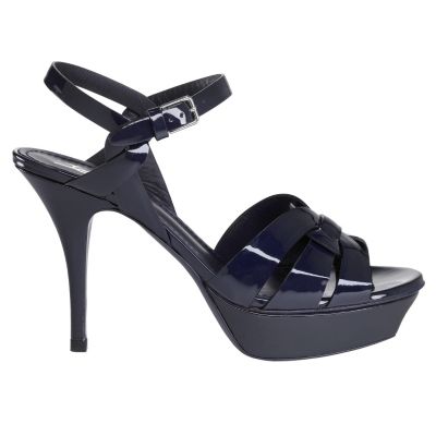 Iconic Low Heel Patent Sandal in Multiple Colors