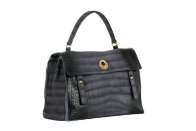 Large Muse Two Top Handle Bag in Suede
