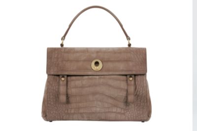 Medium Muse Two Top Handle Bag in Rose suede