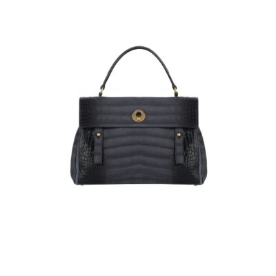 Medium Muse Top Handle Bag Two in Suede