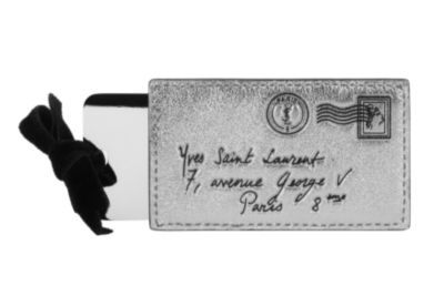 Y Mail Mirror in Black Leather