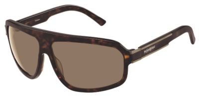 Rectangular Frame Sunglasses in Brown