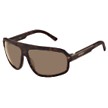 Rectangular Frame Sunglasses in Brown