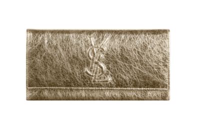Belle De Jour Large Flap Wallet in Metallic Colors