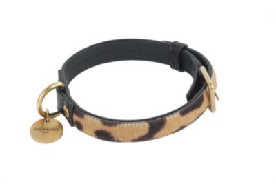 Natural Leopard Medium Pet Collar