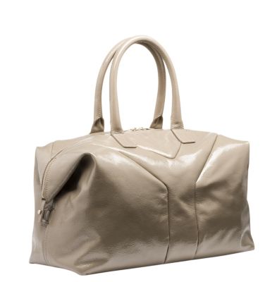 Medium Easy Tote in Light Grey or Orchid Patent Leather