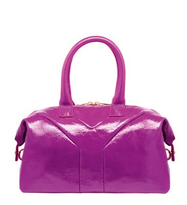 Medium Easy Tote in Light Grey or Orchid Patent Leather