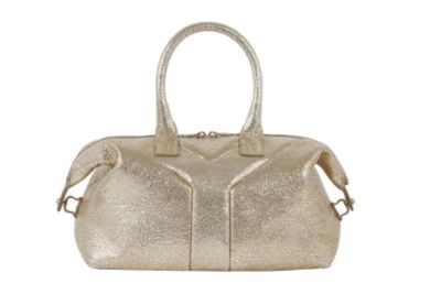Small Tote Bag in Metallic Leather