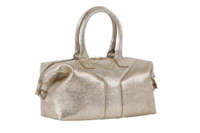 Small Tote Bag in Metallic Leather