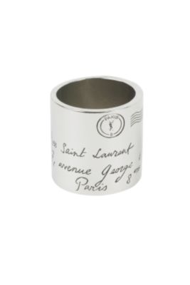Y Mail Ring in Silver or Gold Metal