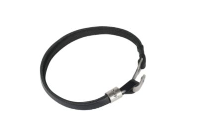 Bracelet with YSL Logo Metal Closure in Black or  Navy Patent Leather