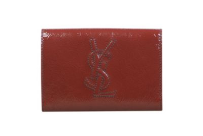 Belle De Jour Envelope Coin Purse in Opium Patent Leather