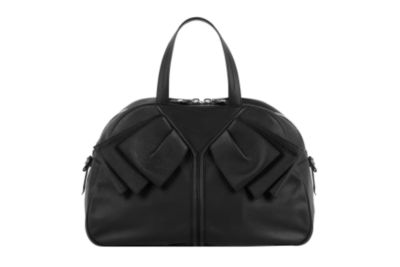 Medium Handbag in Black or Stone Soft Textured Leather