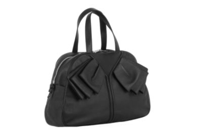 Medium Handbag in Black or Stone Soft Textured Leather