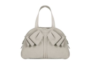 Medium Handbag in Black or Stone Soft Textured Leather