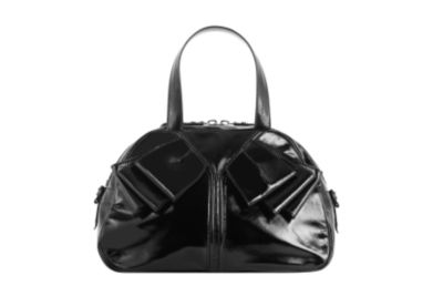 Small Handbag in Black Patent Leather
