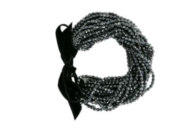 Beaded Necklace in Iridescent Glass