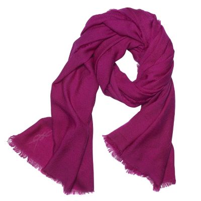 YSL Logo Cotton and Silk Big Stole in Multiple Colors