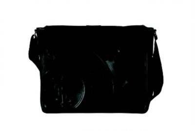 Messenger Bag in Black Canvas