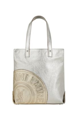 Large Logo Tote in Metallic Colors