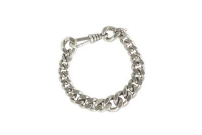 Link Bracelet in Silver Tone Metal