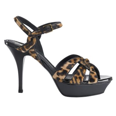 Iconic Low Heel Leopard Sandal