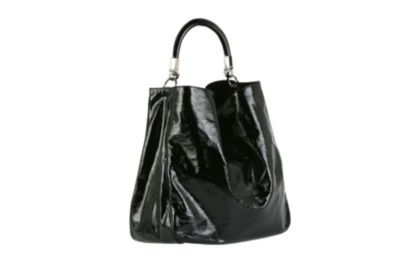 Roady Handbag in Black Patent