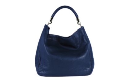 Roady Handbag in Blue or Red Textured Leather