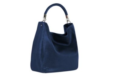 Roady Handbag in Blue or Red Textured Leather