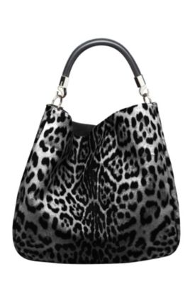 Large Roady in Leopard Printed Leather