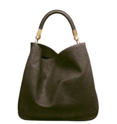 Large Roady in Brown Textured Leather